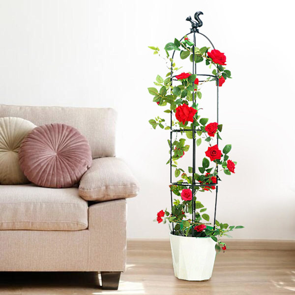 50% Rabatt Metall Trädgårdsspaljé Obelisk Växtstöd För Krukväxter Klätterblommor Vinrankor Grossistrabatt