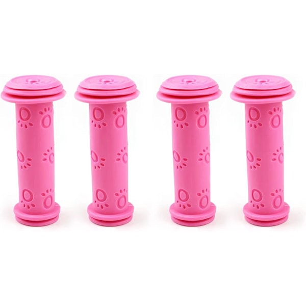 2 Par Sykkelstyre Håndtak Sparkesykkelstyre Håndtak Sklisikre Gummi Svamphåndtak for BMX/MTB/Gutter og Jenter Barnesykler (Rosa){GKS}