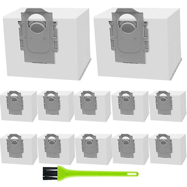 12-pakning støvsugerposer for Roborock Q7 Max /q7 Max+ / Q7 Max Plus