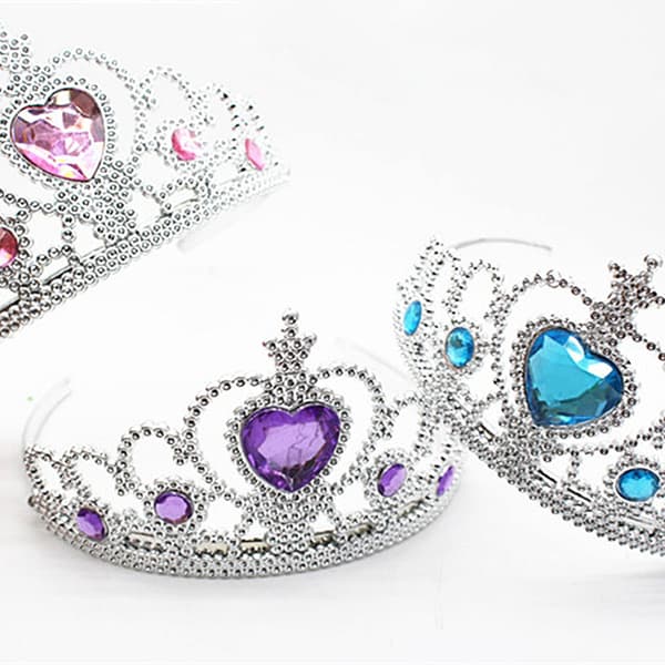 Glitter Prinsesskrona Trollstav Set för Små Flickor