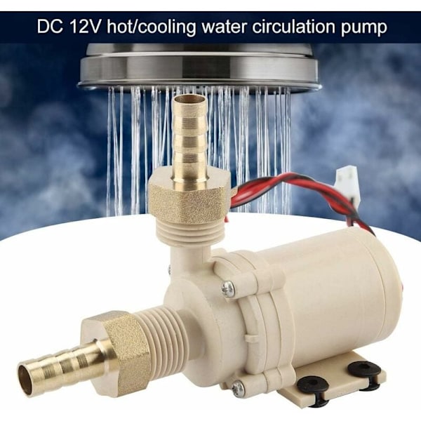 DC 12V Solvattenpump, Varm-/Kallvattencirkulationspump KLB