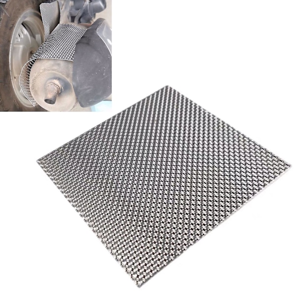 Kohokuvioitu alumiininen lämpökilpi lämpökilpi pohjapelti polttoainesäiliö hopea turbo pakosarja 300mm X 500mm alumiini
