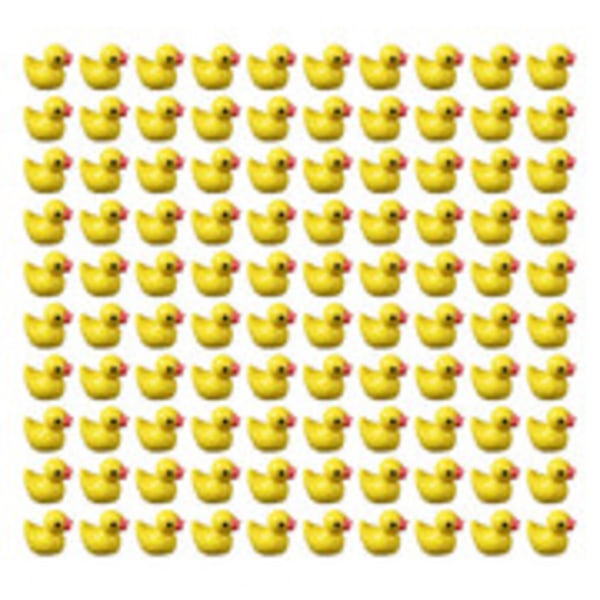 100/200 stk Mini Gummibader Miniatyr Harpiks Andunger Gule Små D 200pcs yellow 200pcs