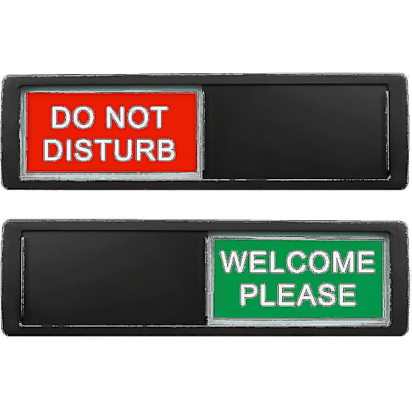 Öppen stängd skylt, öppen skylt sekretess skjutdörr skylt indikator C Black do not disturb sign
