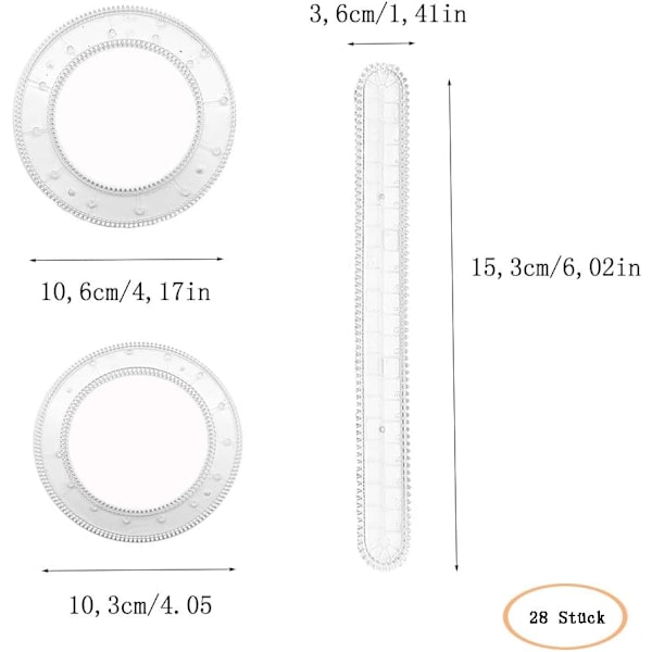Spirograph Original, Spirograph Deluxe Sæt, til voksne og børn, 28 dele