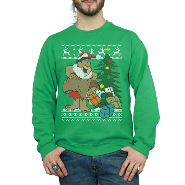 The Flintstones Jul Fair Isle Sweatshirt S Irländsk Grøn Irish Green S