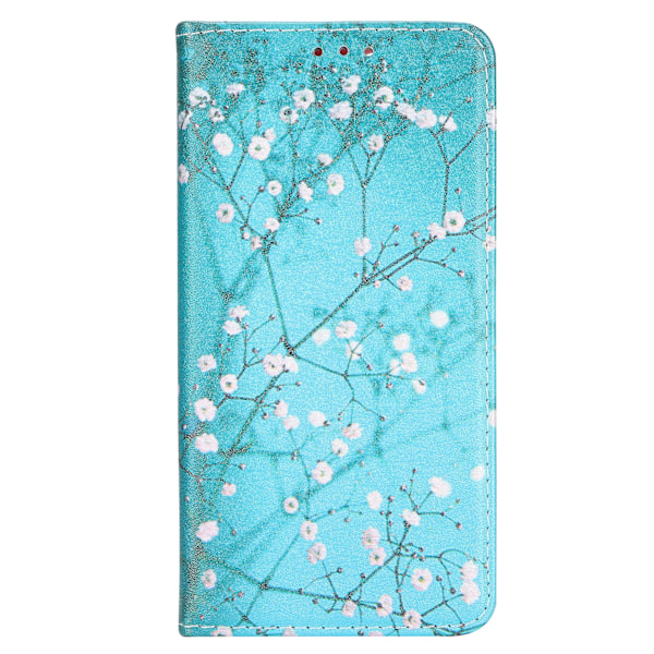 PU Lær Lommebok Etui med Kortlommer og Magnetisk Knappdeksel for Iphone 12 Pro