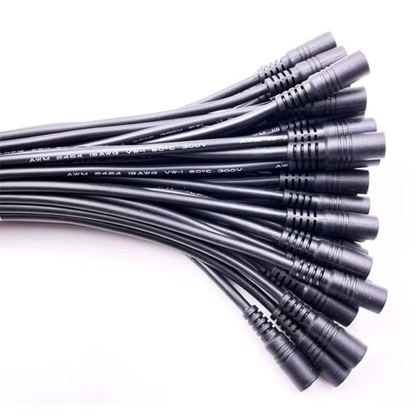 10 stk. 5,5x2,1 DC-stik han- eller hunkabelstik female