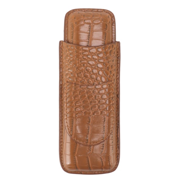Cigar Etui Blød Berøring Holdbar Bærbar Læder Cigarholder til Udendørsrejser