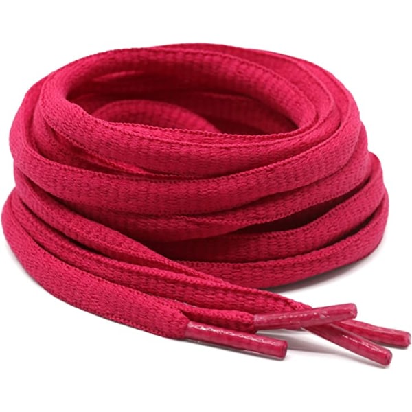 2 par ovala skosnören sportskosnören är lämpliga för sport-/löparskor, och repet är en one size(Rose red)