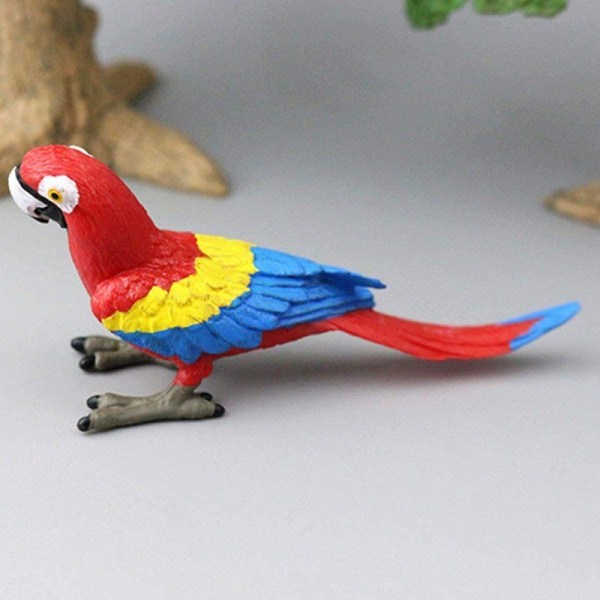 Fågel dekorativa figurer papegoja staty modell heminredning för barn