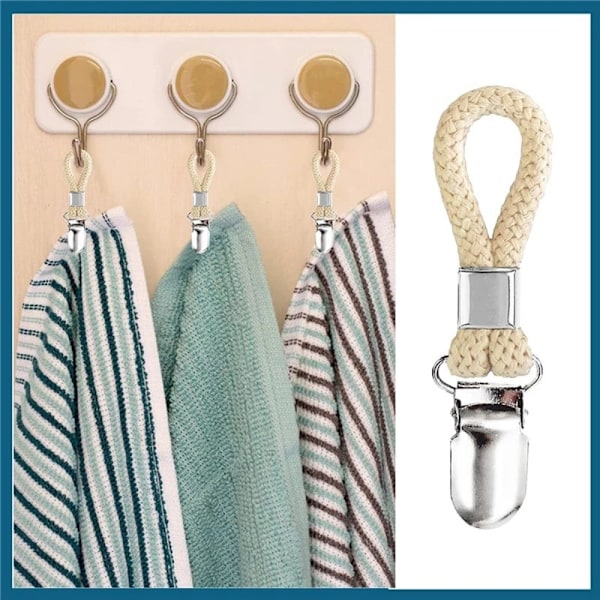 4-pack Handduksklämmor Handdukshållare BEIGE beige