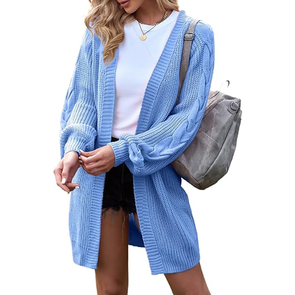 Women's long cardigan oversize long sleeve sweater cardigan casual knitted coat autumn outerwear with pocket