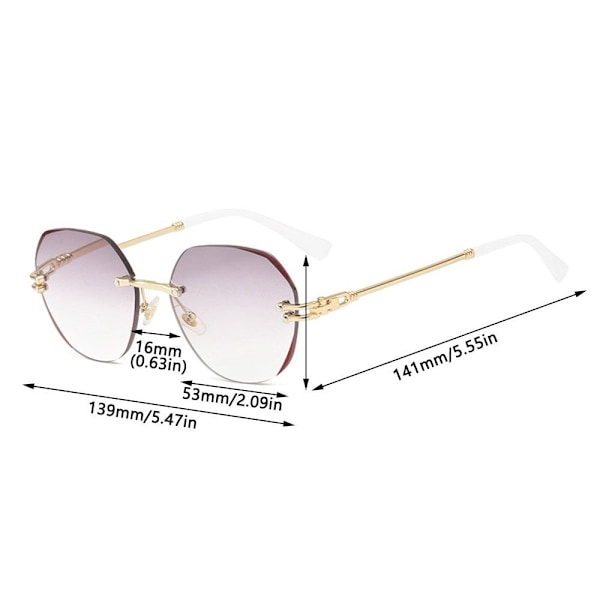 +2.00~+4.0 Diopter Lukulasit Kehyksettömät Presbyopia Lasit Whi White Strength 4.00-Strength 4.00