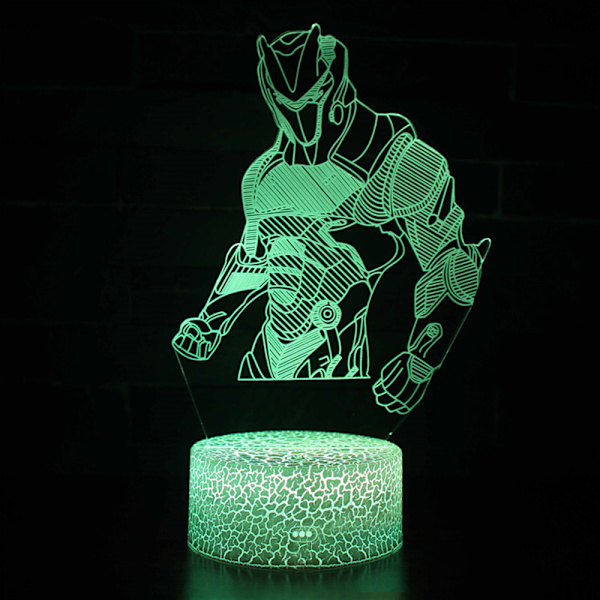 3D Fortnite LED Nattlampa 7 Färgbyten Sängbordlampa Touch & Fjärrkontroll Heminredning Swiftie Fans Julgåvor Födelsedagspresenter B