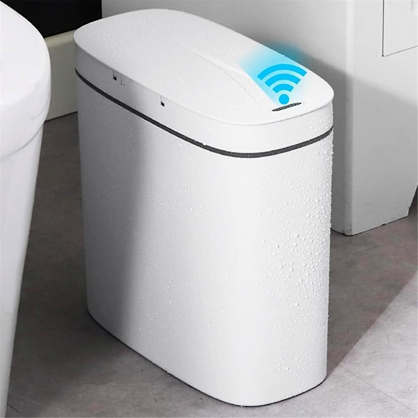 Automatisk Smart Søppelbøtte 3.2 Gallon Med Berøringsfri Bevegelsessensor Og Anti, På Bad, Toalett, K