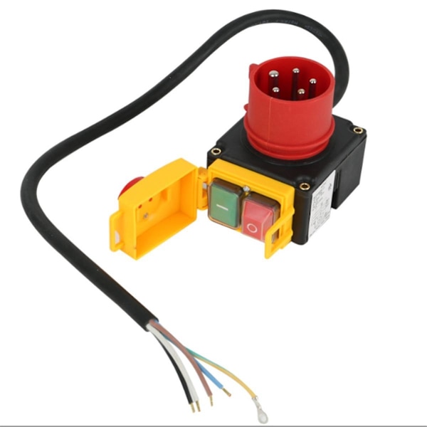 KOA7 Enhedsafbryder Maskinafbryder 380/400V 3-faset med kabel og fasevender inklusive kombineret nødstopflap