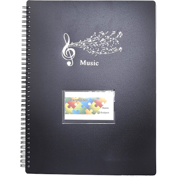 For Play Music Store 40 Pocket Clef Music Desk Folders Plastic Concert Choir Folders for Musicians and Bands Music Notes