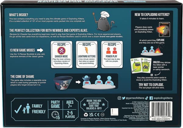 Exploding Kittens Recept för Katastrof Deluxe Spelset av - Ett Rysk Roulette Kortspel