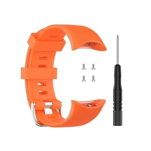Oransje silikonklokke for Garmin Forerunner 45 /