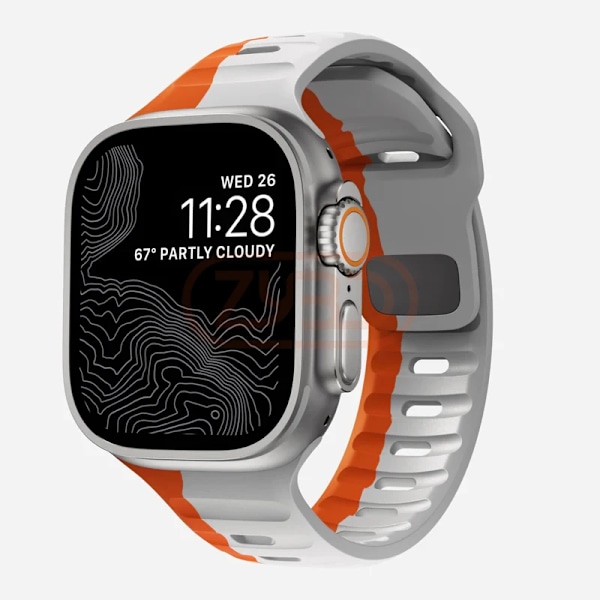 Sportsrem til Apple Watch Ultra 9 8 7 6 SE 5 Blødt Silikone Letvægts Armbånd Rem til iWatch 38MM 40MM 42MM 44MM 45MM 49MM Ultra Strike Ultra Strike 38 or 40 or 41mm