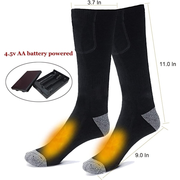 Elektriskt batteridrivna uppvärmda strumpor Grey