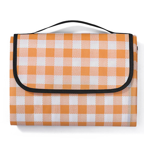 Bärbar picknickfilt Extra Stor Utomhus Sandtät Vattentät gul fyrkant yellow square 180*200cm