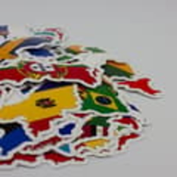 Stort Paket Stickers och Dekaler - Länder
