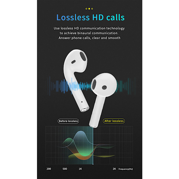 i12 Trådløse Bluetooth Øretelefoner TWS Touch Bluetooth Hodetelefoner gray