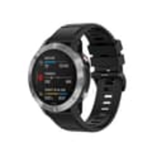 Silikoniranneke Garmin Fenix 6X -kelloon - 26mm - Musta