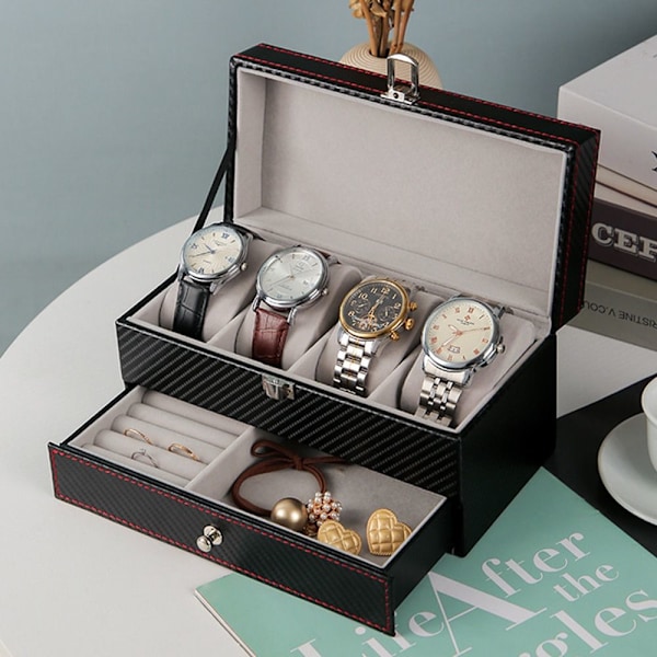 Dubbel klocka Watch CASE White