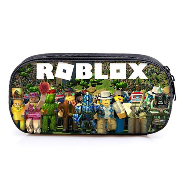 Lasten poikien ja tyttöjen Roblox-kotelo kynäkotelo oppilaiden laukku D