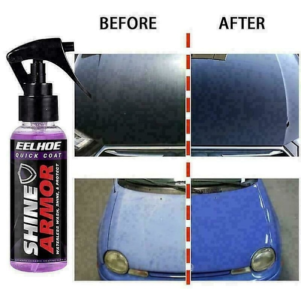 Shine Armor Fortify Quick Coat Keramisk Coating 3 i 1 Hydrofob Bilvoks 30ml 2 stk