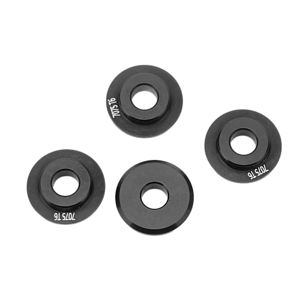 4 stk. Hjul Fælg Adapter Pakning Aluminium Legering Robust Holdbar Hjul Adapter til TRAXXAS UDR 1/7 RC Bil Sort