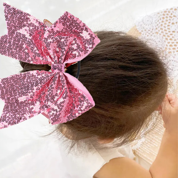 2-pack rosetter cheer hårrosetter med hästsvanshållare för T