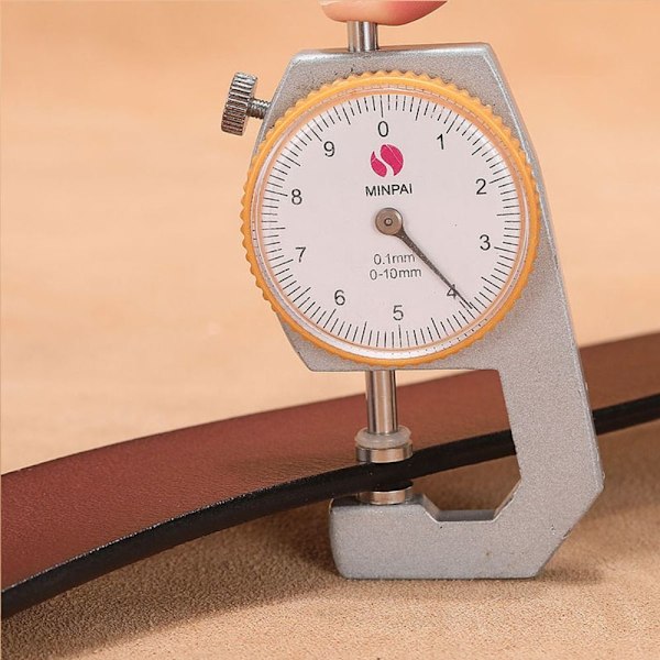 Äkta läderbälte utan spänne 01 Brown 3.3cm