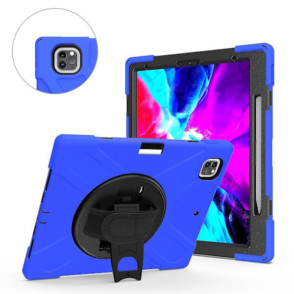 Pencil Case til iPad Pro 12.9 tommer med Håndrem, Justerbart Stativ, Kamerabeskyttelse