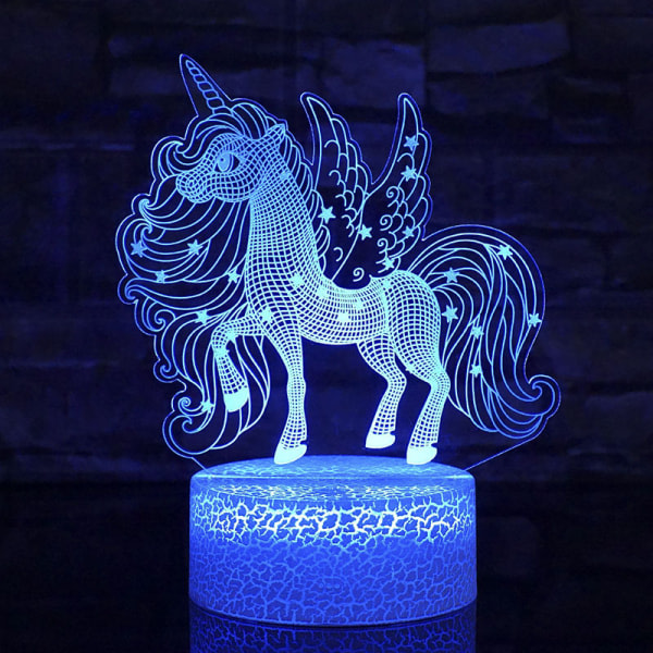 SG,LED sänglampa unicorn nattlampa för barn, skapa vivi