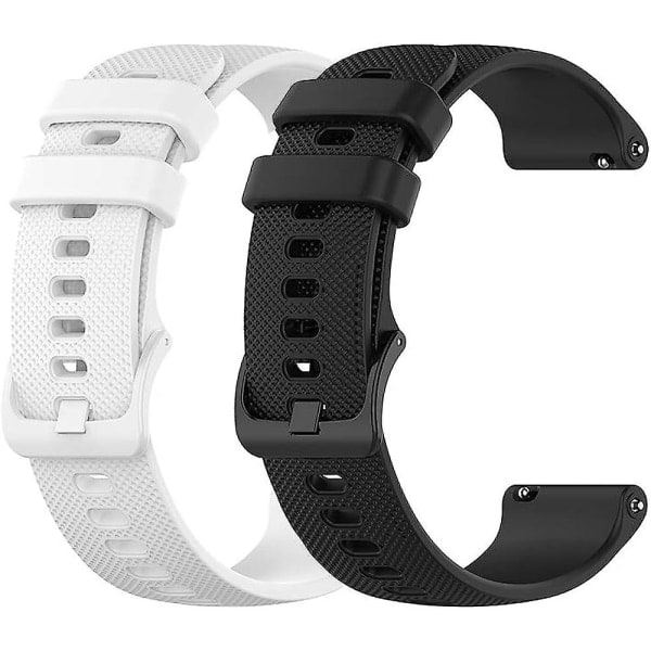 Yeejok silikon sportremmar kompatibla för Samsung Galaxy Watch 3 41mm 42mm/galaxy Watch Active watch 40mm 44mm/växel Sport, 20mm mjukt fitness