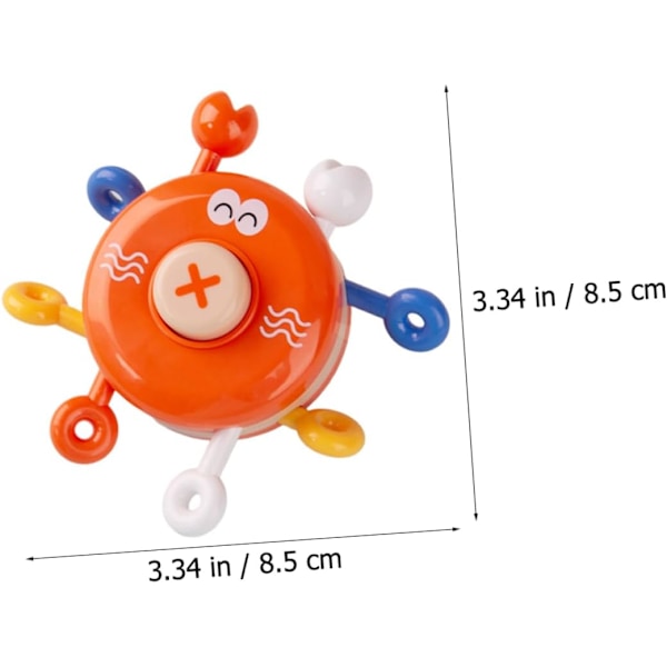 Finger Push Musik Baby Krabbe Badelegetøj Flydende Badekar Legetøj Badekar Sprinkler Legetøj