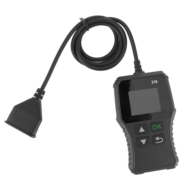 OBD2 felkodsläsare, flerspråkig LCD-display, diagnostikverktyg för ELM327 0.3