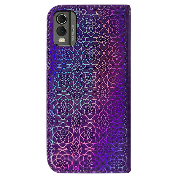 Farverigt telefoncover til Nokia C32 Purple