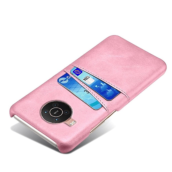 KSQ Dubbla Kortplatser PU Läderbelagt PC Skal Fodral för Nokia X10/Nokia X20 Style C Nokia X10 5G Gradient pink