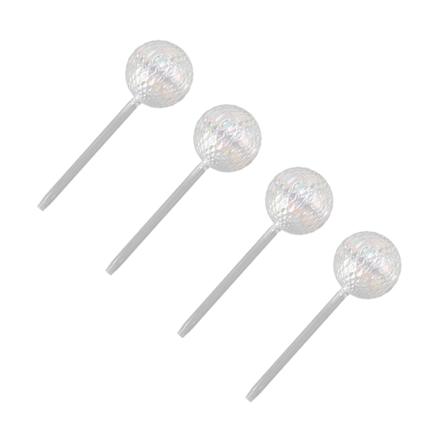 2/3/4 kpl Lasiset kastelupallot kasveille, yksinkertainen automaattinen vuotamaton kasvien kastelukannu kaikille ruukkukasveille 4 pcs