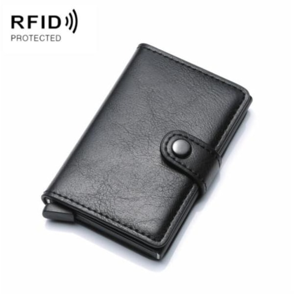 RFID Aluminium Beskyttelseskortholder Sort