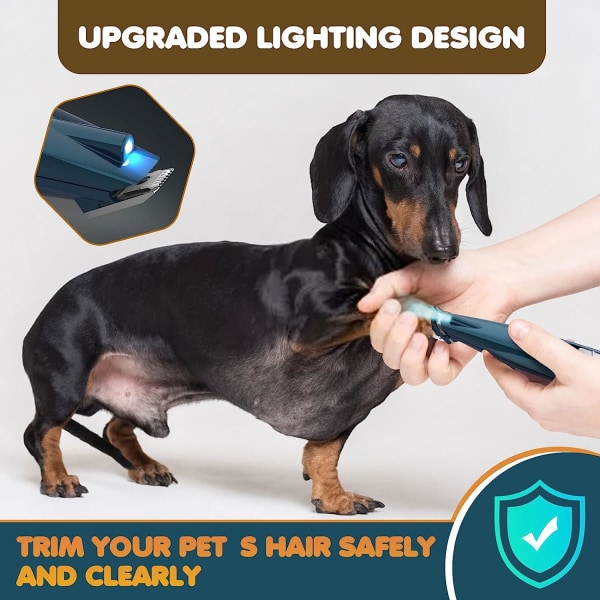 Koirakarvanleikkuri, ammattimainen LED-valolla koirille ja kissoille