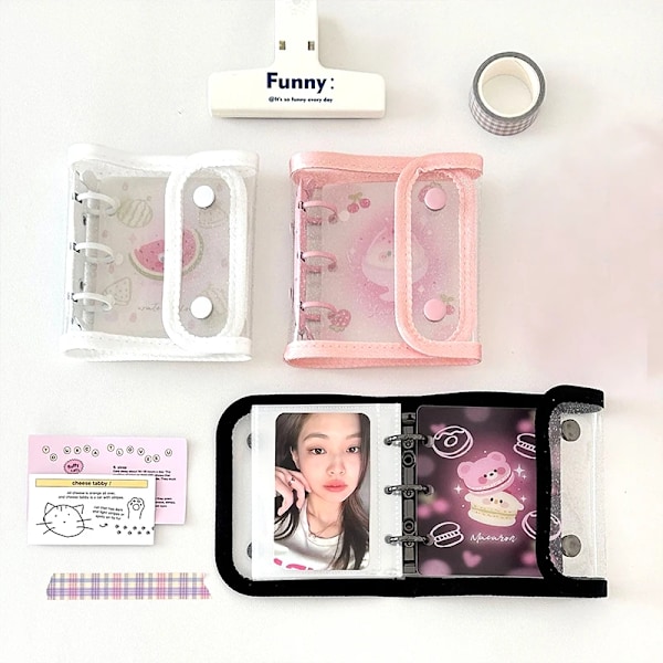 Transparent Fotokortshållare Vattentät Idol Kortpärm Kpop Idol Kort Samlingsbok Färgglad Lös Fotokort Samlingsbok S10 Photo album