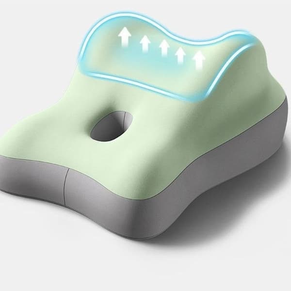 Memory Foam Par Pude, Ergonomisk Støtte til Sofa, Seng, Filmaftener og Dovne Morgener blackone