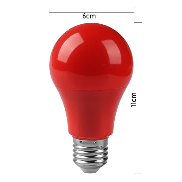 LED-lampa A60 E27 Röd[GKS] Red E27-E27