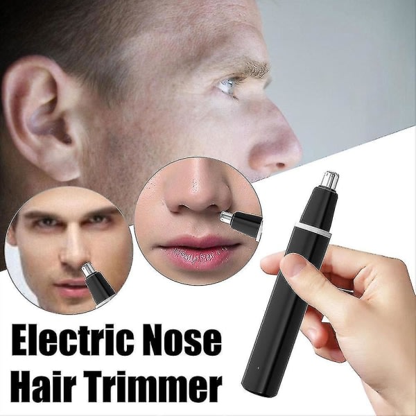 Hårborttagning för män Smärtfri bärbar trimmer USB uppladdningsbar ögonbryns näsa hårborttagningsmedel Presenter Black